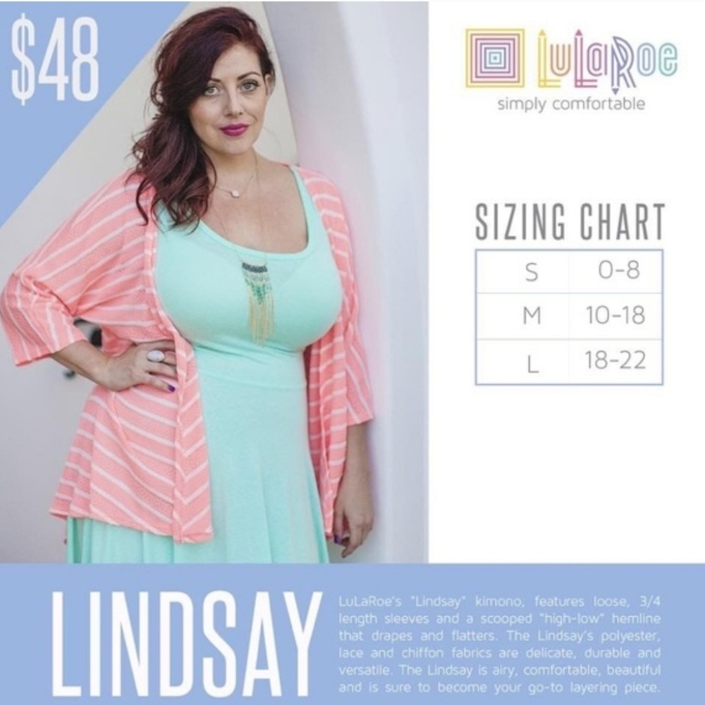 Lularoe Lindsay Coverup O/S leggings - Picture 2 of 3